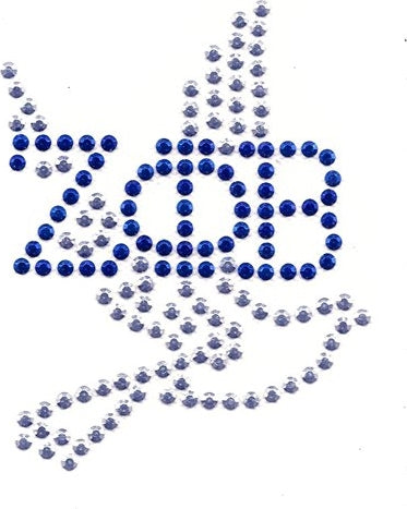 Zeta Phi Beta Dove Studstone Heat Transfer [Silver]