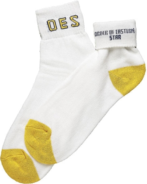 Eastern Star Ankle Socks [White]