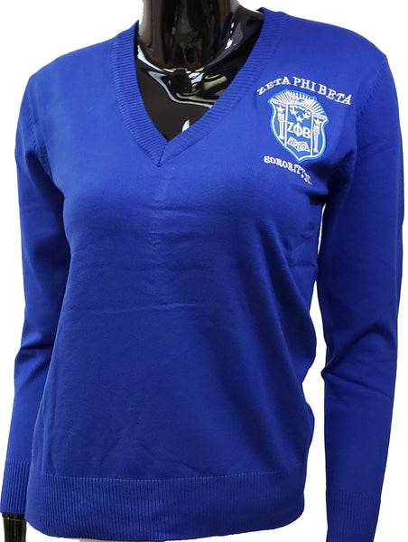 Buffalo Dallas Zeta Phi Beta Classic Cardigan [Pullover - Blue]