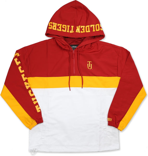Big Boy Tuskegee Golden Tigers Womens Anorak Jacket [Crimson Red]