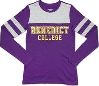 Big Boy Benedict Tigers Ladies Long Sleeve Tee [Purple]