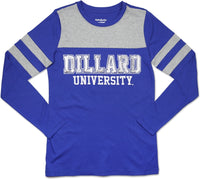 Big Boy Dillard Bleu Devils Ladies Long Sleeve Tee [Royal Blue]
