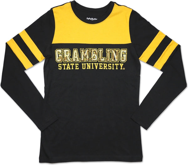 Big Boy Grambling State Tigers Ladies Long Sleeve Tee [Black]