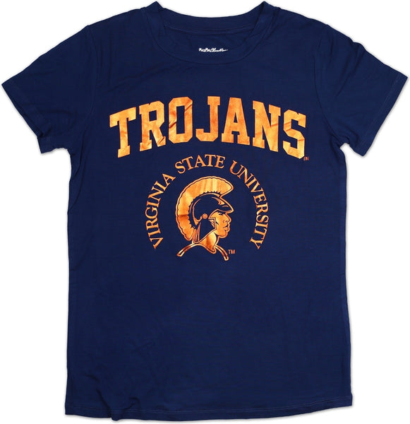 Big Boy Virginia State Trojans S3 Ladies Jersey Tee [Navy Blue]