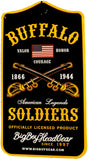 Big Boy Buffalo Soldiers S4 Mens Polo Shirt [Navy Blue]