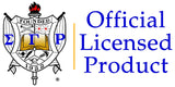 Sigma Gamma Rho 1922 Outline Mirror License Plate [Black/Blue/Gold]