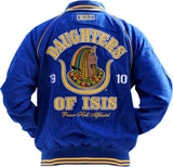 Big Boy Daughters Of Isis PHA Divine Ladies Letterman Twill Jacket [Royal Blue]