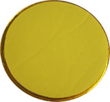 Omega Psi Phi 3D Escutcheon Shield Round Car Badge [Gold - 2.75"]