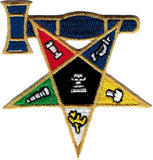 Eastern Star Past Matron Emblem Iron-On Patch [Multi-Colored]