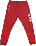 Big Boy Kappa Alpha Psi&reg; Divine 9 Mens Jogger Sweatpants [Crimson Red]