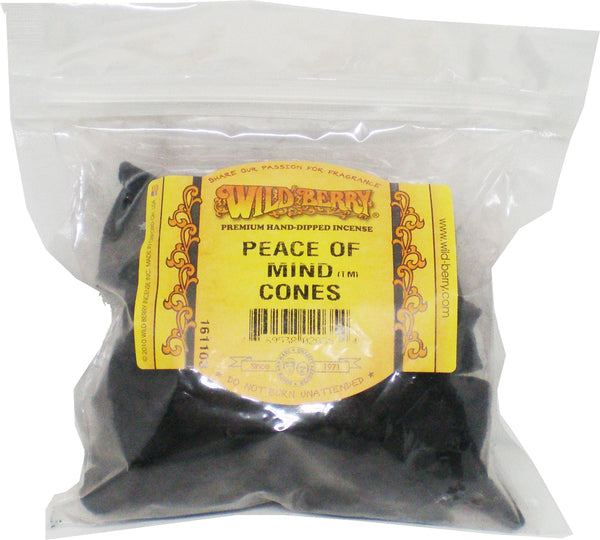 Wild Berry Peace Of Mind Incense Cones [Pre-Pack - Black]