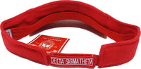 Buffalo Dallas Delta Sigma Theta Ladies Sun Visor [Red - Adjustable Size]