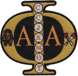 Alpha Phi Alpha Swag Series Tackle Twill Iron-On Patch [Black]