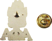 Alpha Phi Alpha Shield Drop Letter Lapel Pin [Gold - 1.125"]