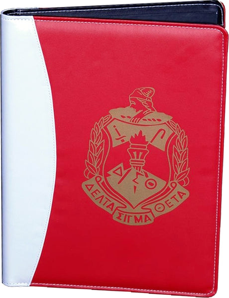 Delta Sigma Theta Crest Padfolio [Red - 8.5" x 11"]
