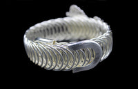 Sigma Gamma Rho Poodle Crystal Stretchy Bracelet [Silver - FlexFit Size]