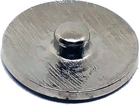 Delta Sigma Theta Crest Crystal Single Snap Button [Silver]