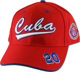 Big Boy Cuba Latin Legacy S2 Mens Baseball Cap [Red - Adjustable Size]