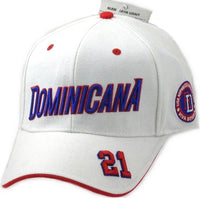 Big Boy Dominican Republic Dominicana Latin Legacy S142 Mens Baseball Cap [White - Adjustable Size]