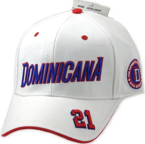 Big Boy Dominican Republic Dominicana Latin Legacy S2 Mens Baseball Cap [White - Adjustable Size]