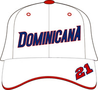 Big Boy Dominican Republic Dominicana Latin Legacy S142 Mens Baseball Cap [White - Adjustable Size]