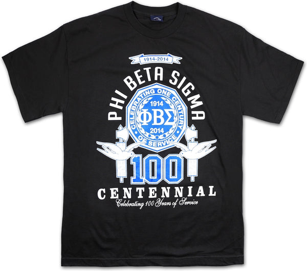 Big Boy Phi Beta Sigma Centennial 100 Years Divine 9 S9 Mens Tee [Black]