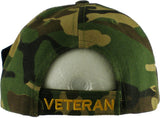 Vietnam Veteran Ribbons With Color Medal Mens Cap [Olive Green - Adjustable Size]