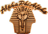 Alpha Phi Alpha Sphinx Head Rocker Lapel Pin [Gold - 1"]
