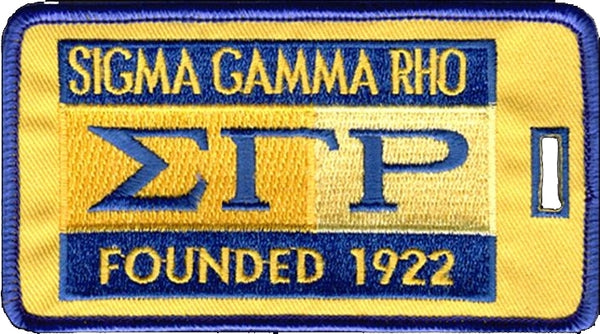Sigma Gamma Rho Founded 1922 Luggage Tag [Yellow - 4.5" x 2.5"]