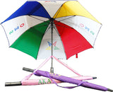 Omega Psi Phi Wind Resistant Auto Open Jumbo Umbrella [Purple/Gold - 30"]