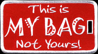 Kappa Alpha Psi Colors This Is My Bag Not Yours Luggage Tag [Red - 4.5" x 2.5"]