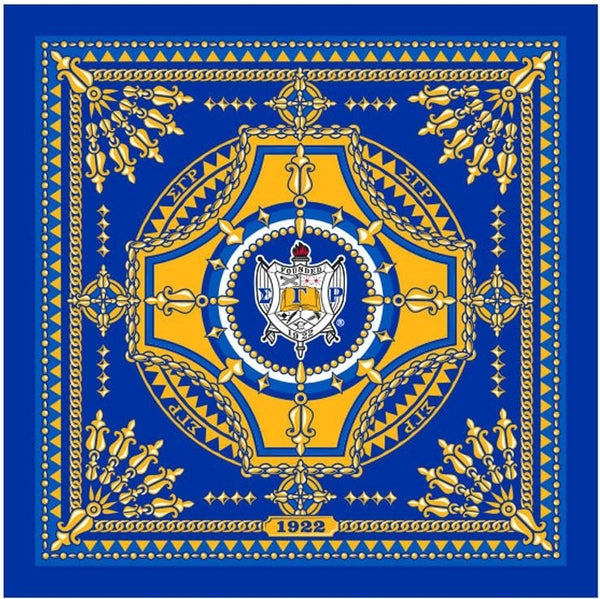 Big Boy Sigma Gamma Rho Divine 9 Silk Scarf [Royal Blue]