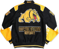 Big Boy Bowie State Bulldogs S9 Mens Racing Twill Jacket [Black]