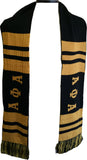 Buffalo Dallas Alpha Phi Alpha 2-Ply Knit Scarf [Black - 63"L X 7"W]