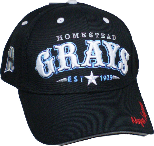Big Boy Homestead Grays Legends S142 Mens Baseball Cap [Black - Adjustable Size]
