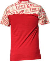 Big Boy Kappa Alpha Psi&reg; Divine 9 Mens Sublimation Jersey Tee [Crimson Red]
