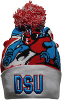 Big Boy Delaware State Hornets S248 Beanie With Ball [Red]