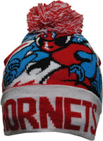 Big Boy Delaware State Hornets S248 Beanie With Ball [Red]