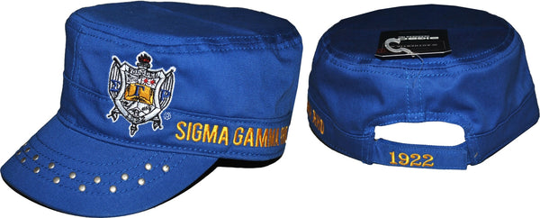 Big Boy Sigma Gamma Rho Divine 9 S145 Ladies Captains Cap [Royal Blue - Adjustable Size]