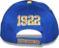 Big Boy Sigma Gamma Rho Divine 9 S151 Ladies Cap [Royal Blue - Adjustable Size]