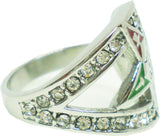 Eastern Star Stone Wrap Ladies Ring [Silver]