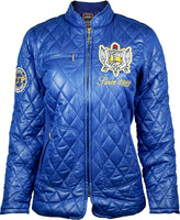 Big Boy Sigma Gamma Rho Divine 9 S2 Ladies Padded Jacket [Royal Blue]