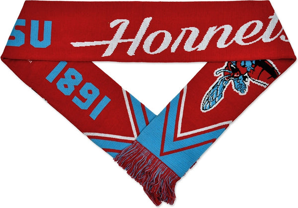 Big Boy Delaware State Hornets S3 Knit Scarf [Red - 80" x 7"]