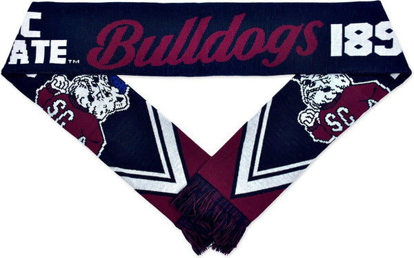 Big Boy South Carolina State Bulldogs S3 Knit Scarf [Navy Blue - 80" x 7"]