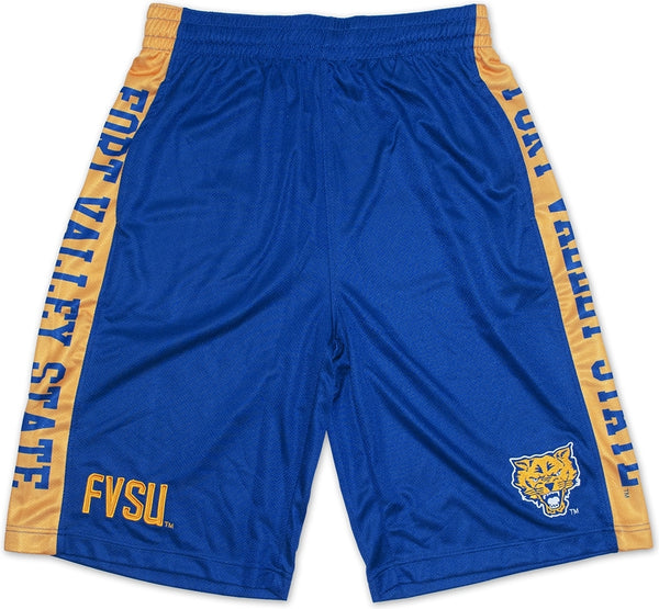 Big Boy Fort Valley State Wildcats Mens Basketball Shorts [Royal Blue]