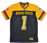 Big Boy Bowie State Bulldogs S9 Mens Football Jersey [Black]