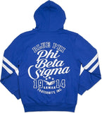 Big Boy Phi Beta Sigma Divine 9 Mens Zip-Up Hoodie Jacket [Royal Blue]