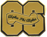 Alpha Phi Alpha 06 Founded Year Lapel Pin [Gold - 1.5" x 1.3"]