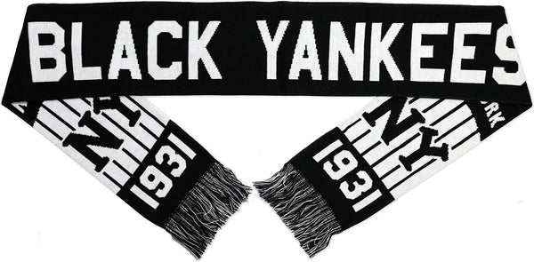 Big Boy New York Black Yankees Baseball Scarf [Black - 80" x 7"]