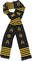 Alpha Phi Alpha Fraternity Graduation Kente Stole Sash [Black - 72"L x 4.5"W]
